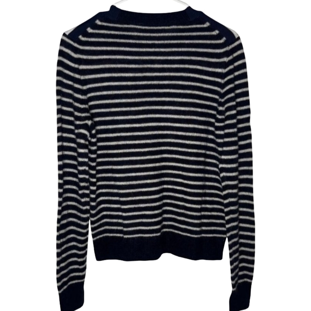 Madewell Mixed-Yarn Striped Sweater Women's Size Small  Navy Blue NWT - Picture 8 of 10